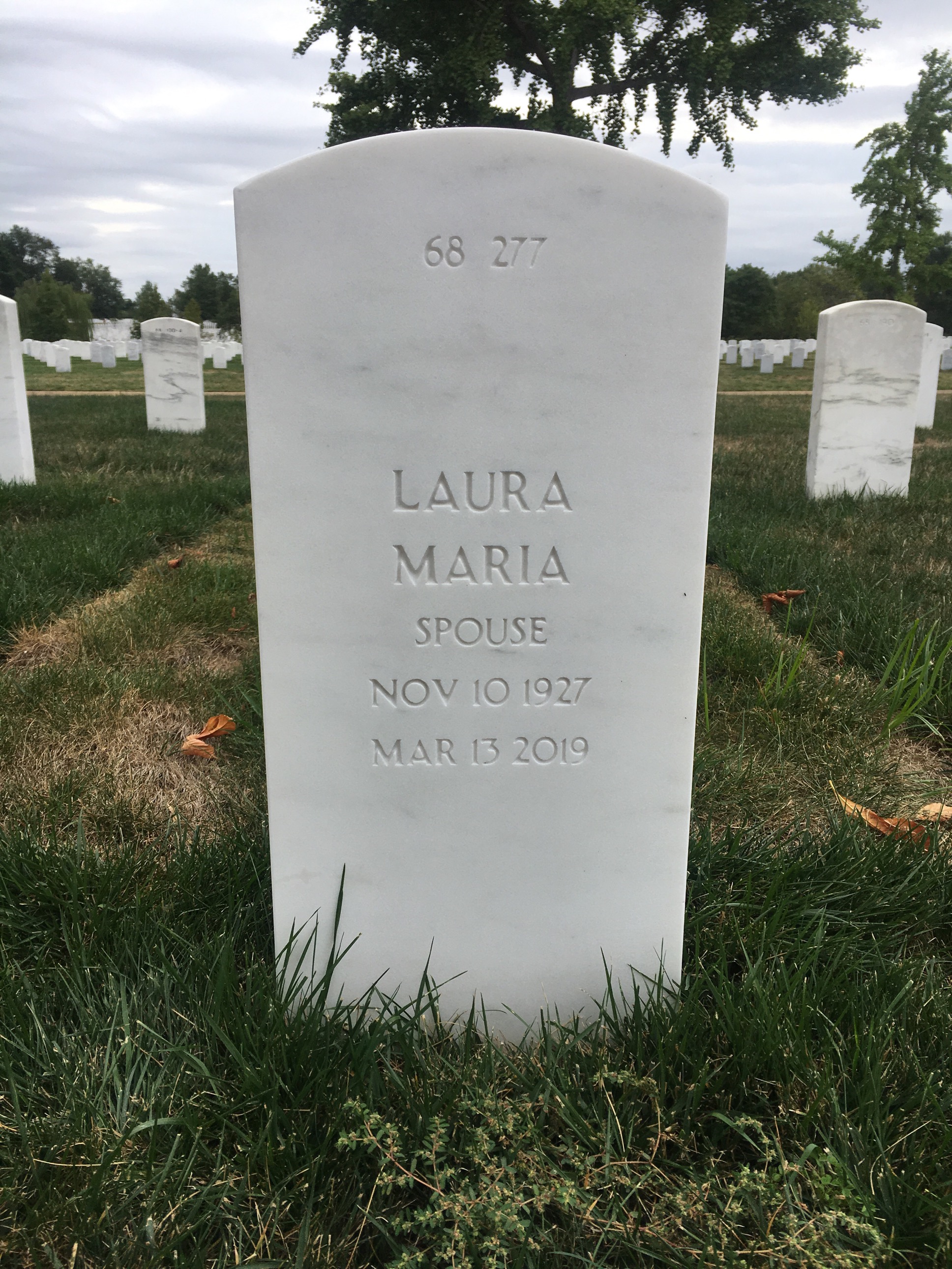 Back of headstone — John Wallace