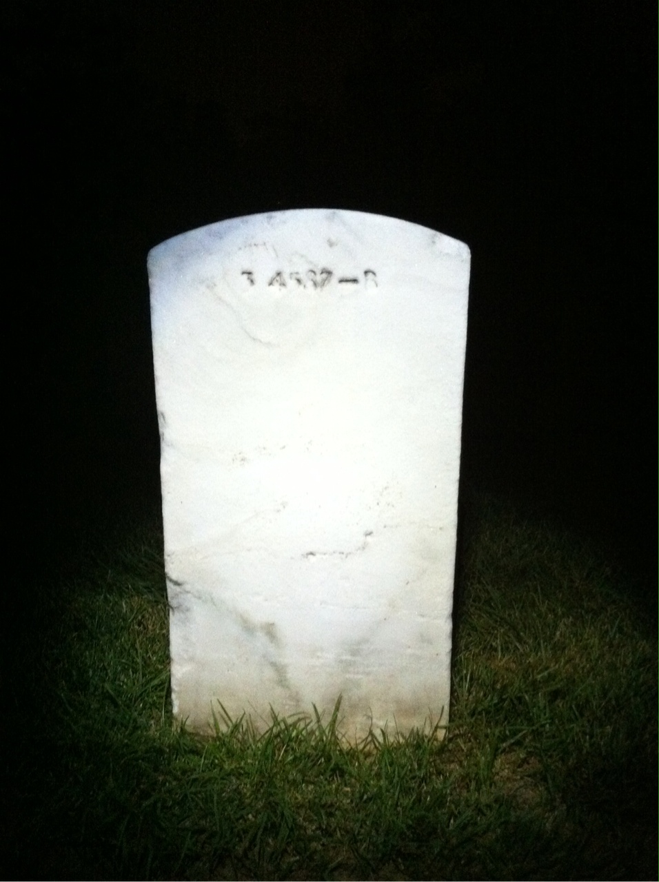 Back of headstone — Christopher Biggio