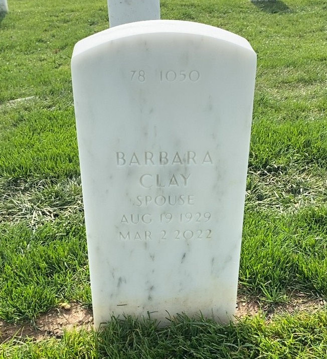 Back of headstone — George Crist