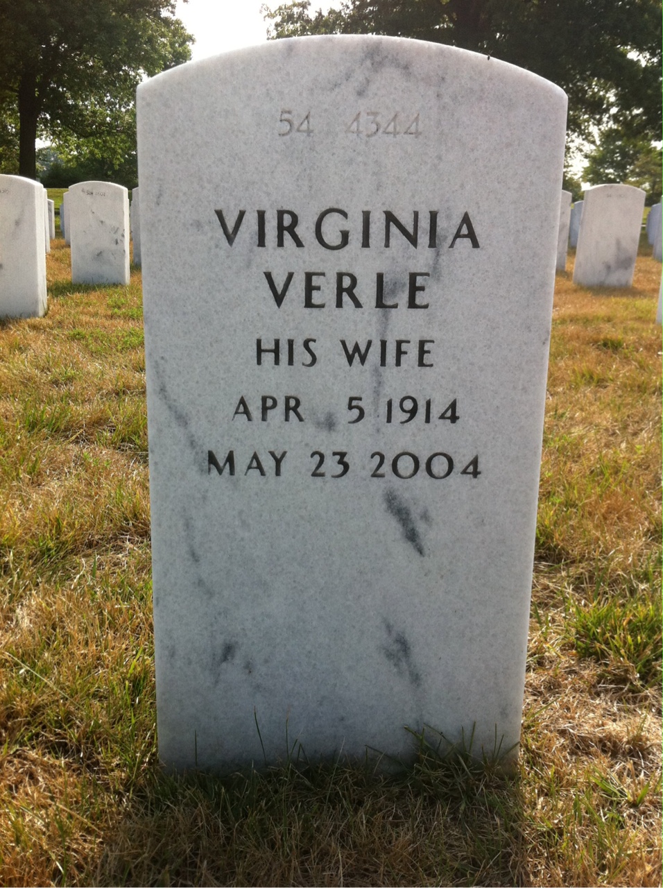 Back of headstone — Roy Helsel
