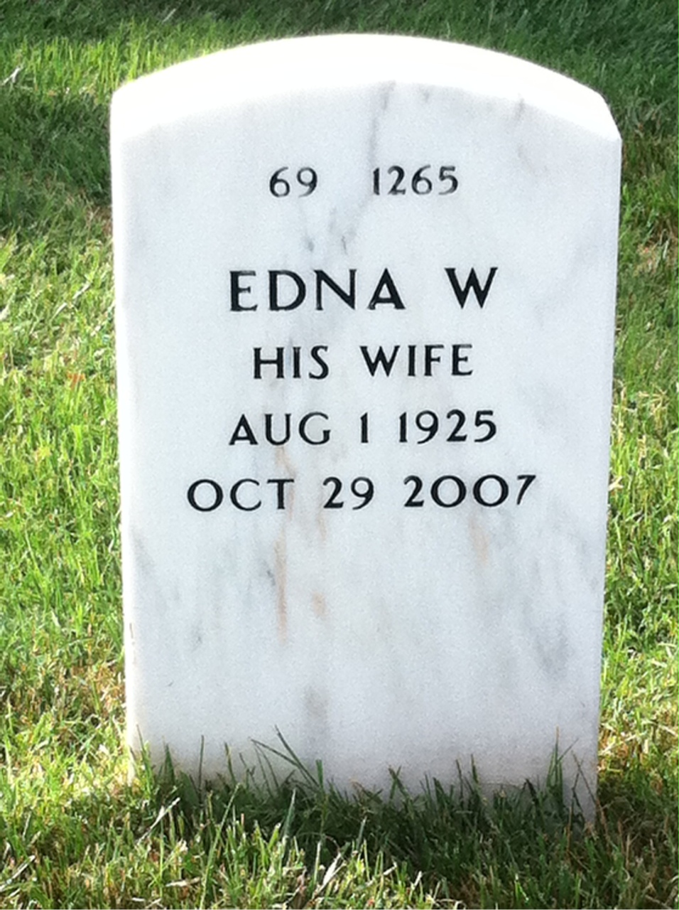 Back of headstone — Kenneth Delgado