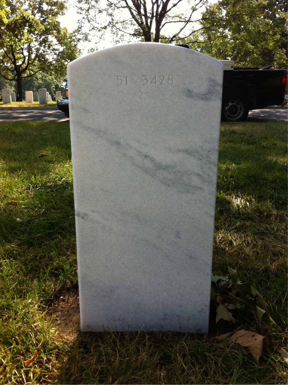Back of headstone — Charles Bailey