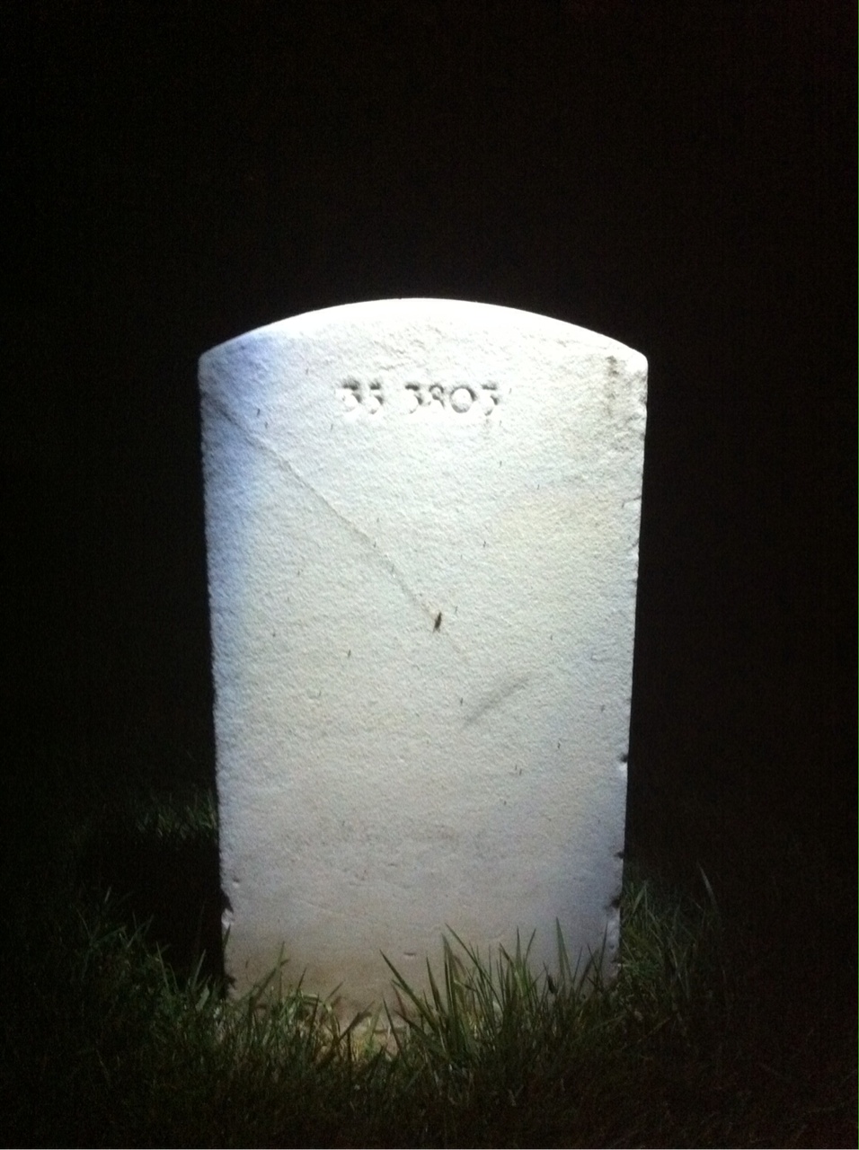 Back of headstone — Joseph Aylor