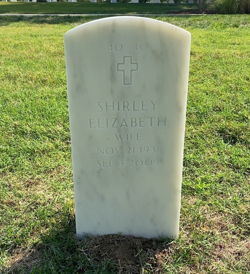 Back of headstone — Gerald T Mccarthy