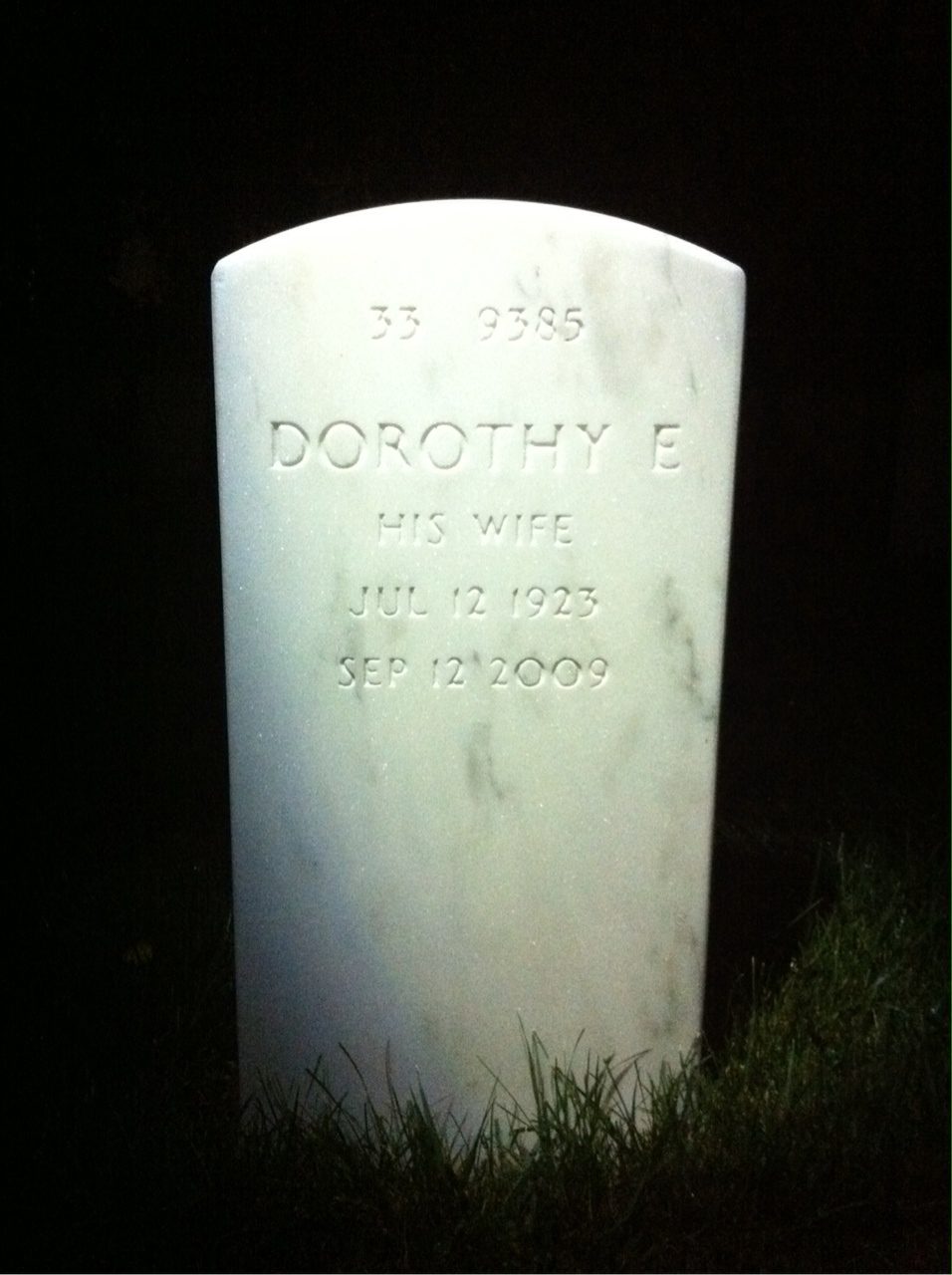 Back of headstone — Nathan Reames