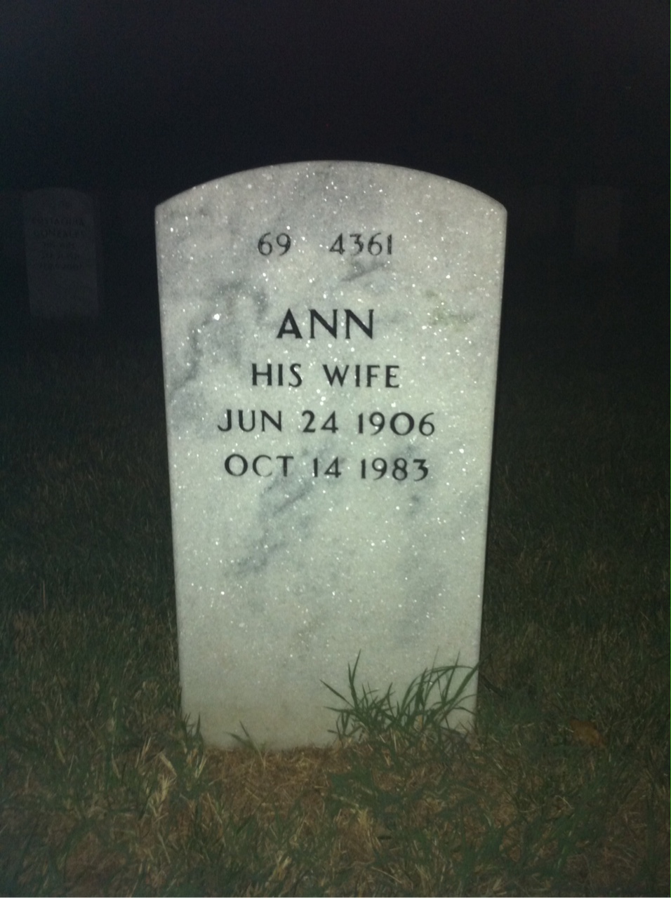 Back of headstone — John Doran