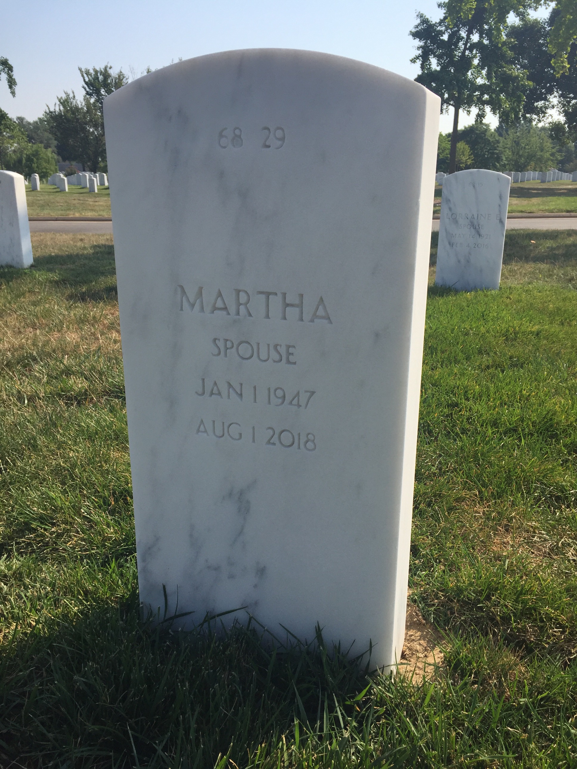 Back of headstone — James Tompkins