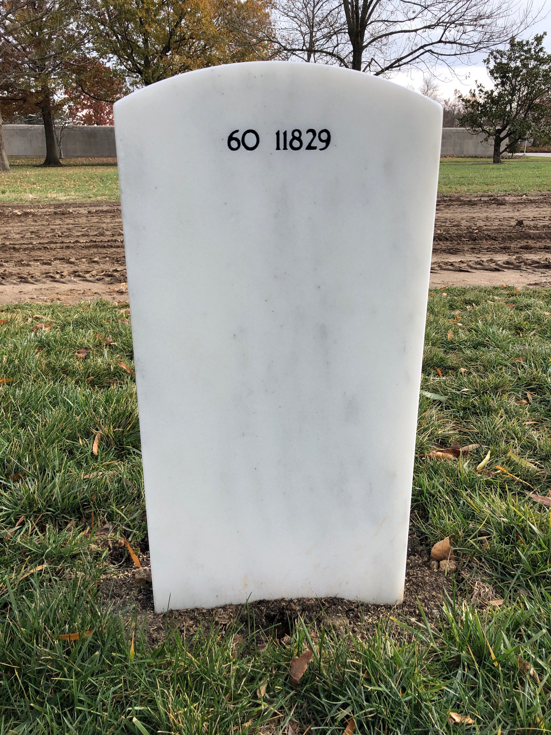 Back of headstone — Edmond Mize