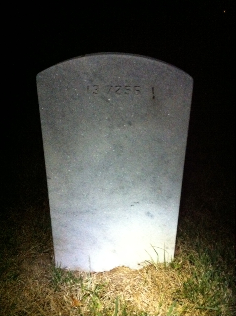 Back of headstone — Louis Arbogast