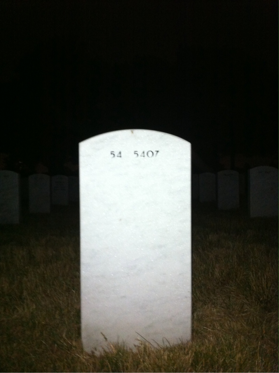 Back of headstone — William Murray