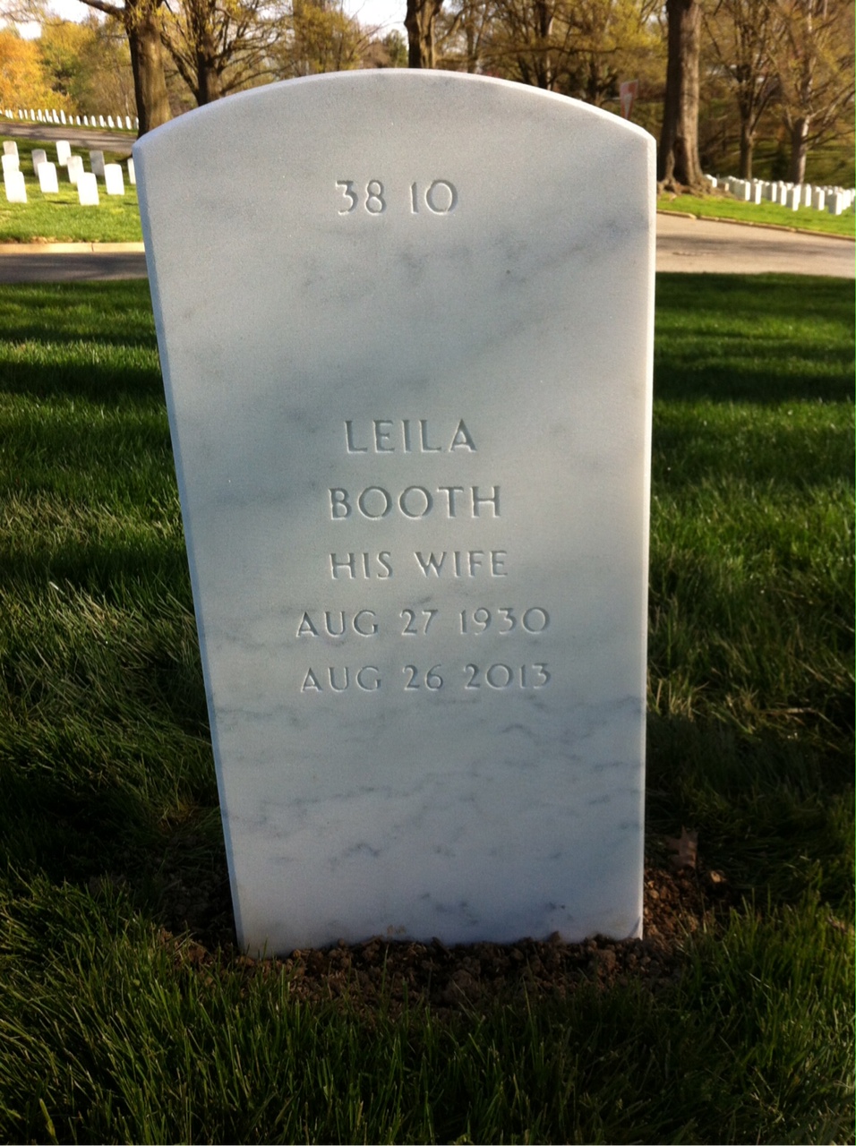 Back of headstone — James Morris