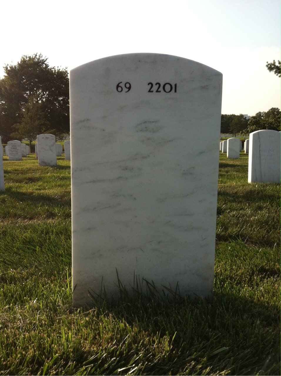 Back of headstone — Charles Haas