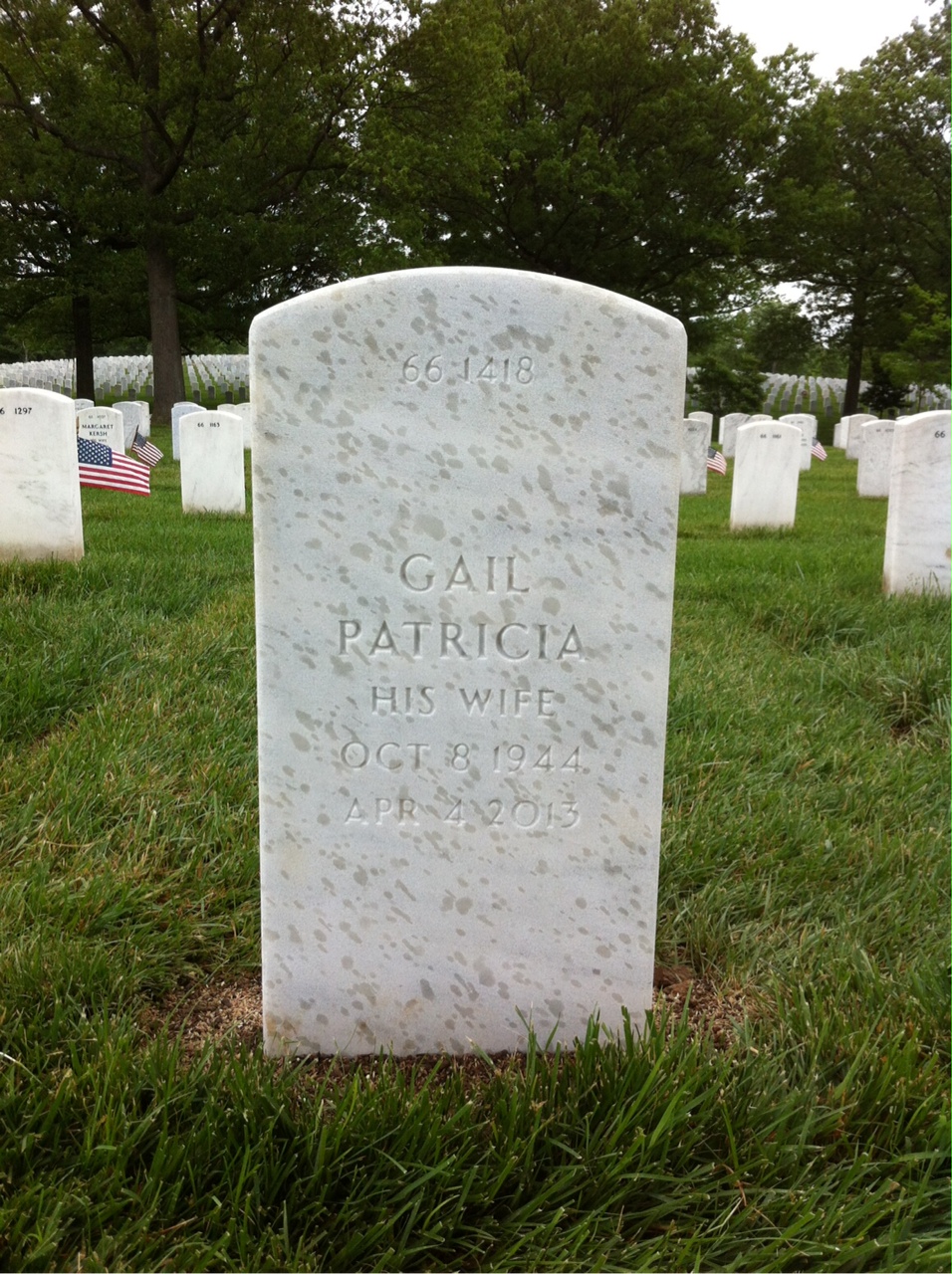 Back of headstone — William Lombard