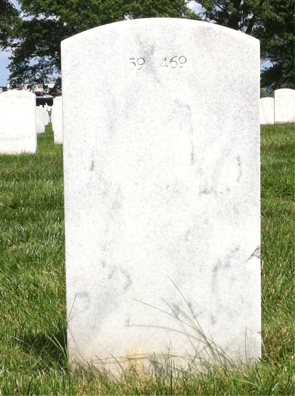 Back of headstone — William Andrews