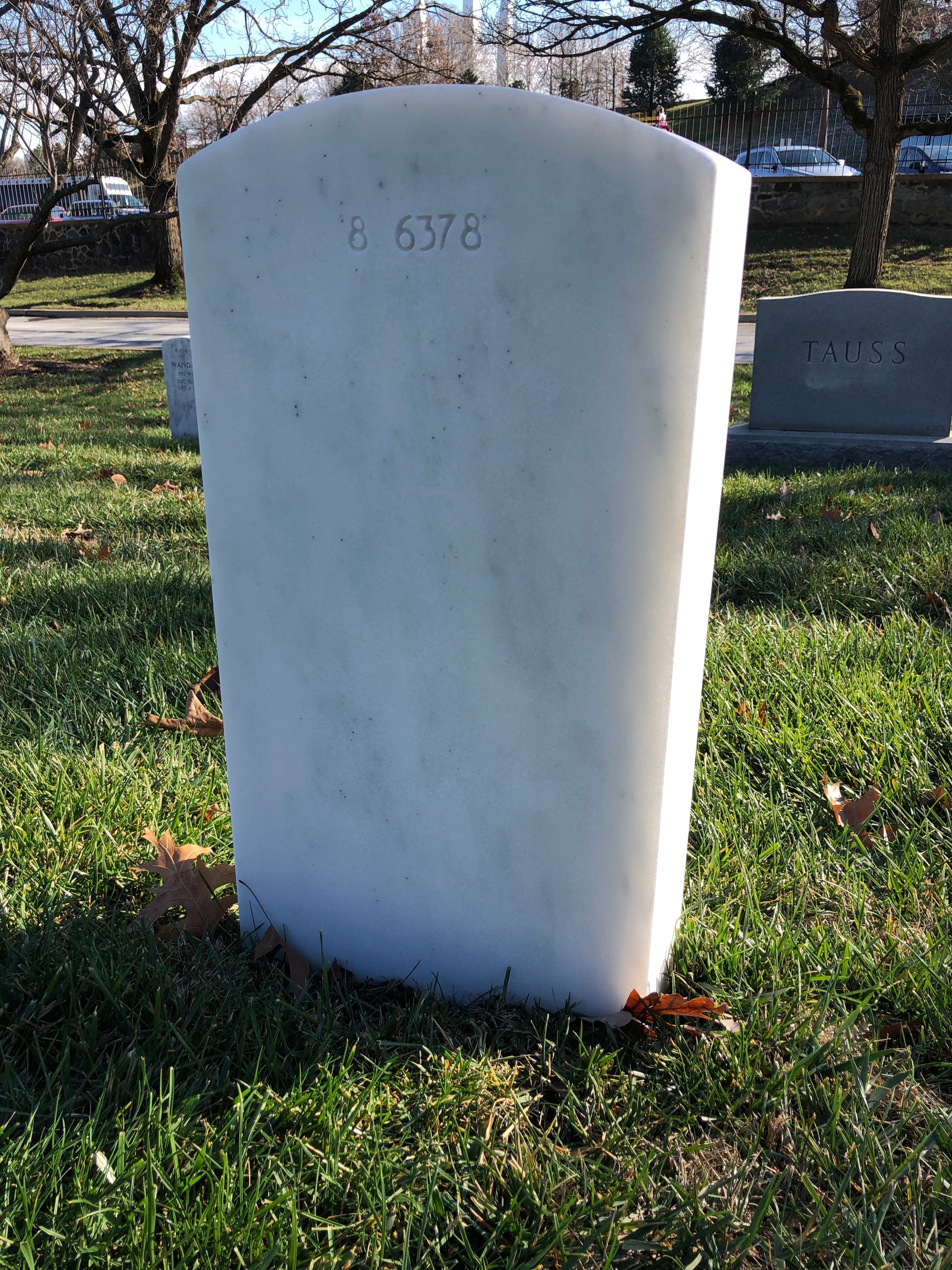 Back of headstone — Emma Achenbach