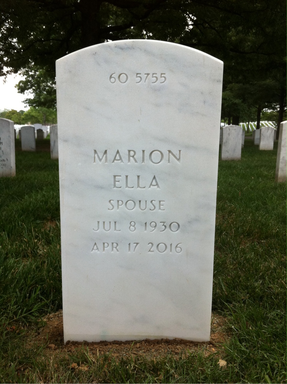 Back of headstone — James F Snowden