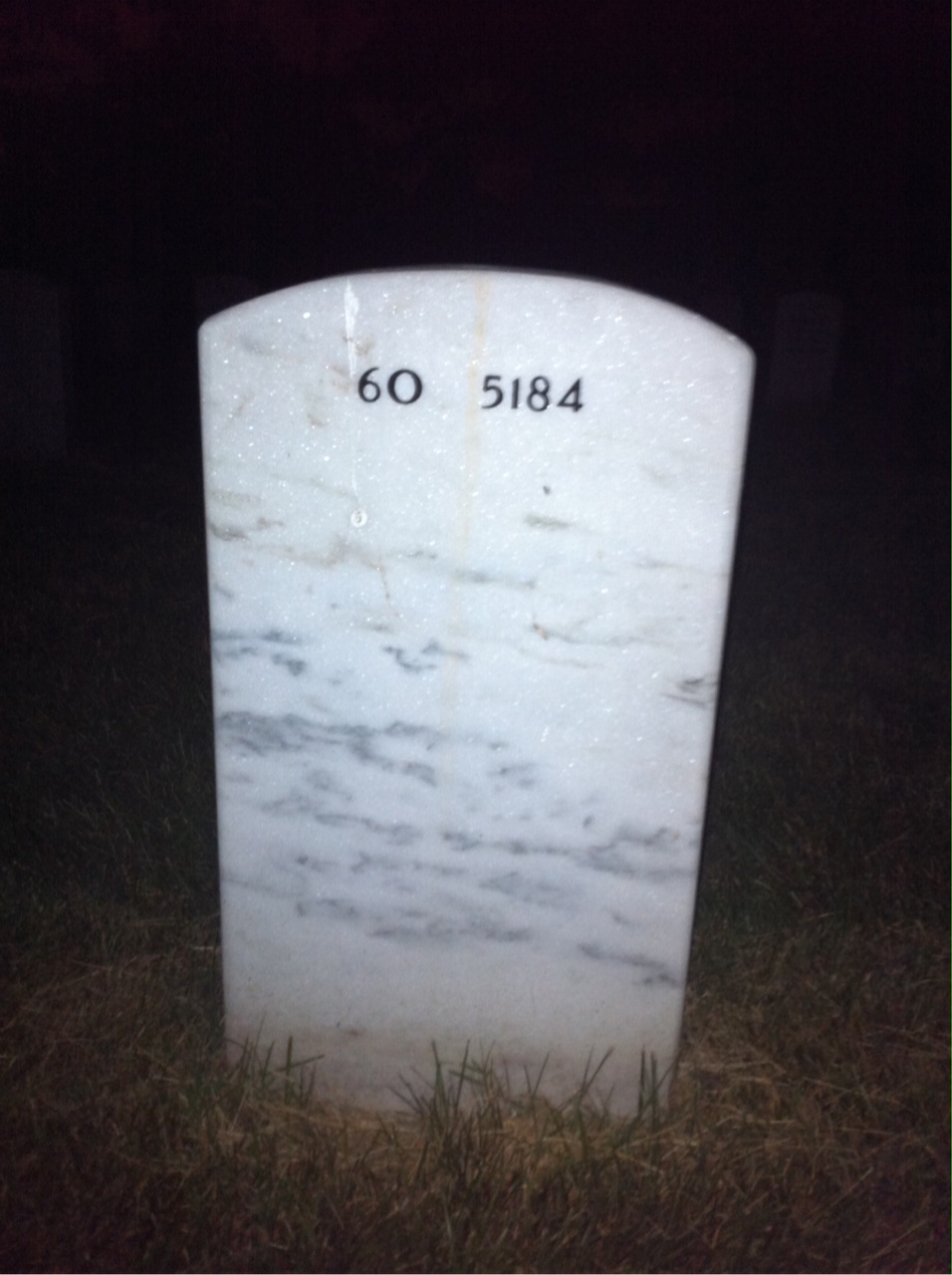 Back of headstone — Raymond Montgomery