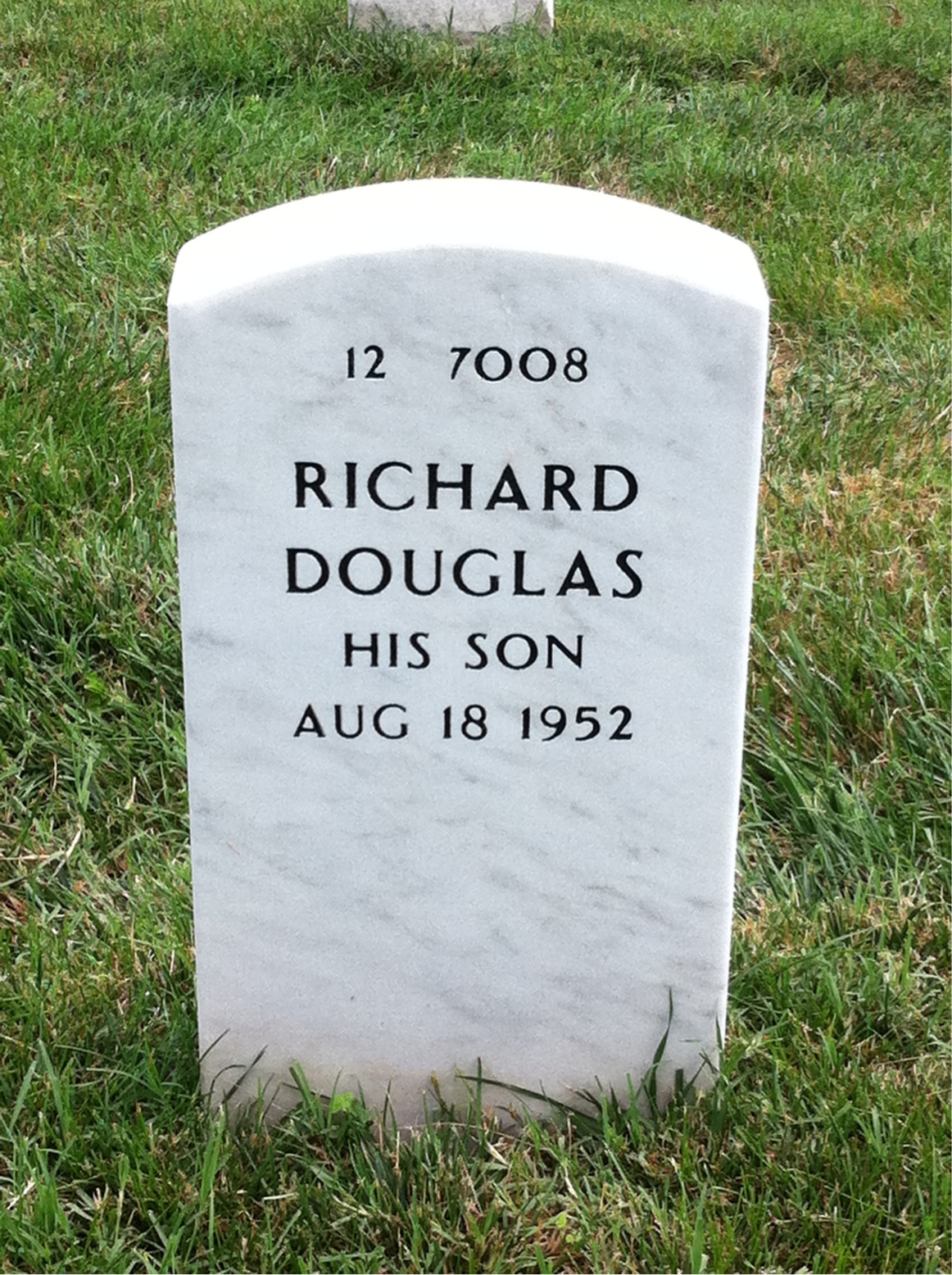 Back of headstone — George Jones