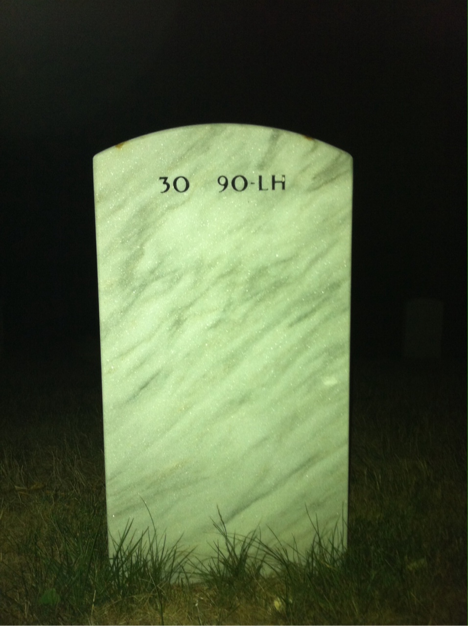 Back of headstone — Paul Nelson