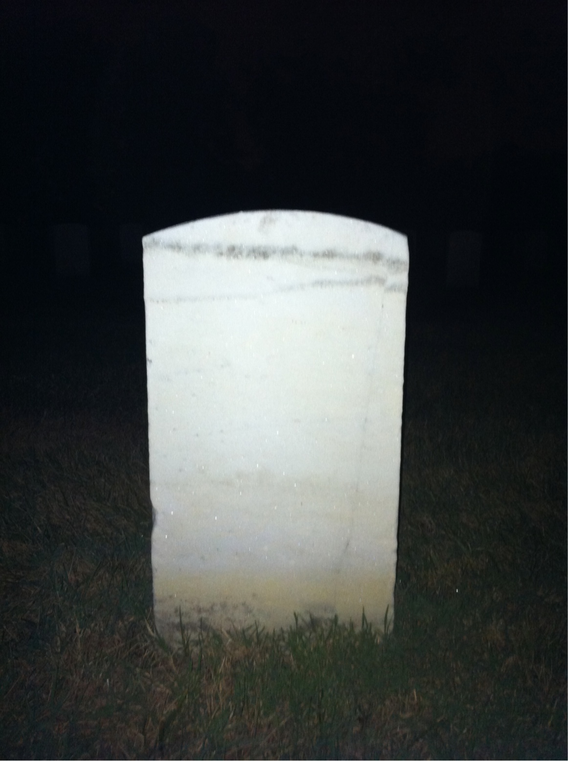 Back of headstone — Armstead Abraham
