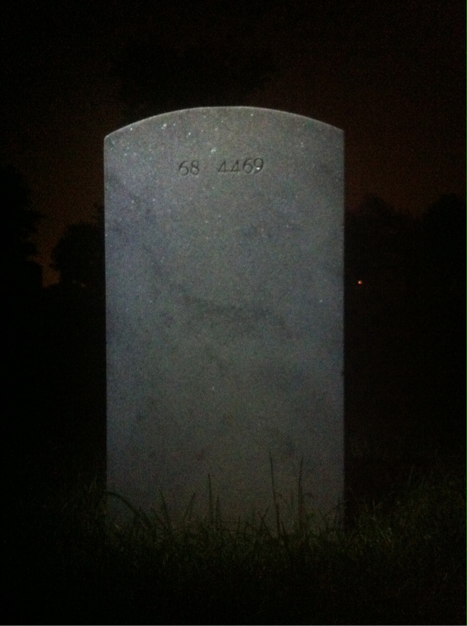 Back of headstone — Nicholas Moreth