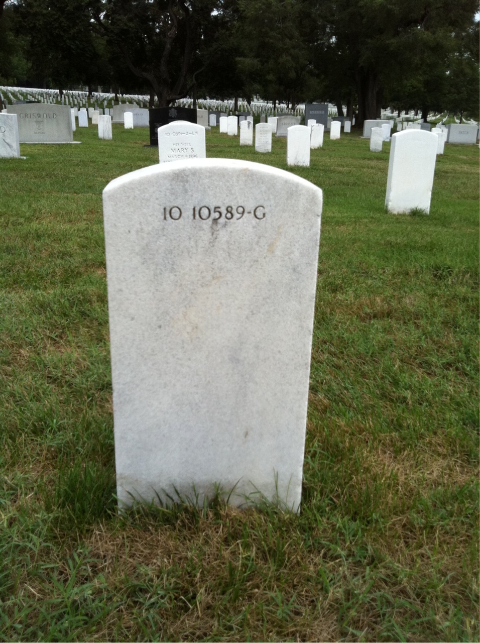 Back of headstone — John Ruffin Eason