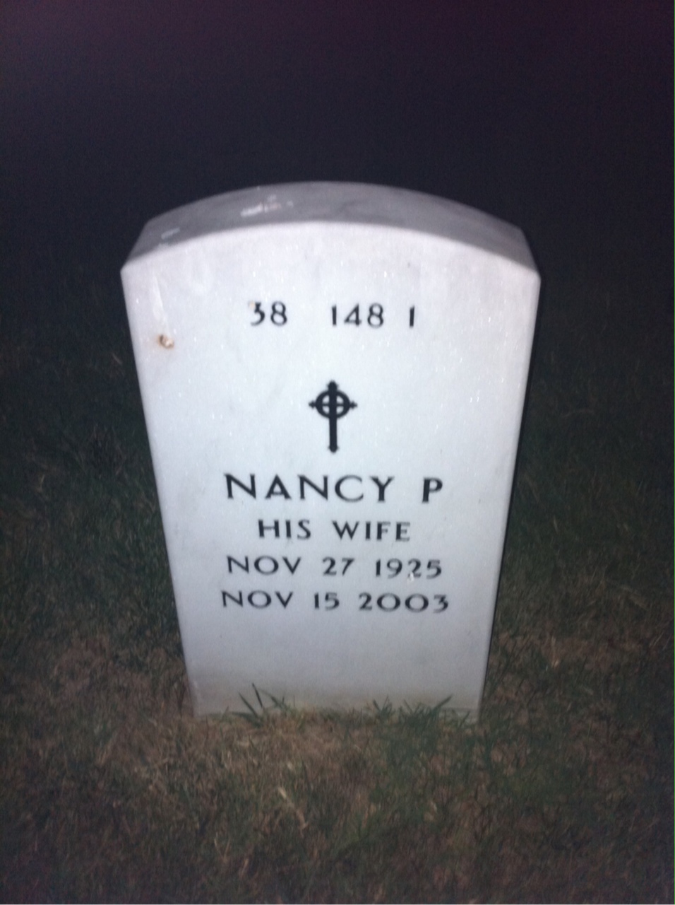 Back of headstone — Russell Craddock
