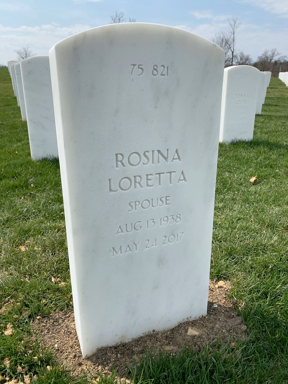 Back of headstone — Thomas Daniel Scanlon
