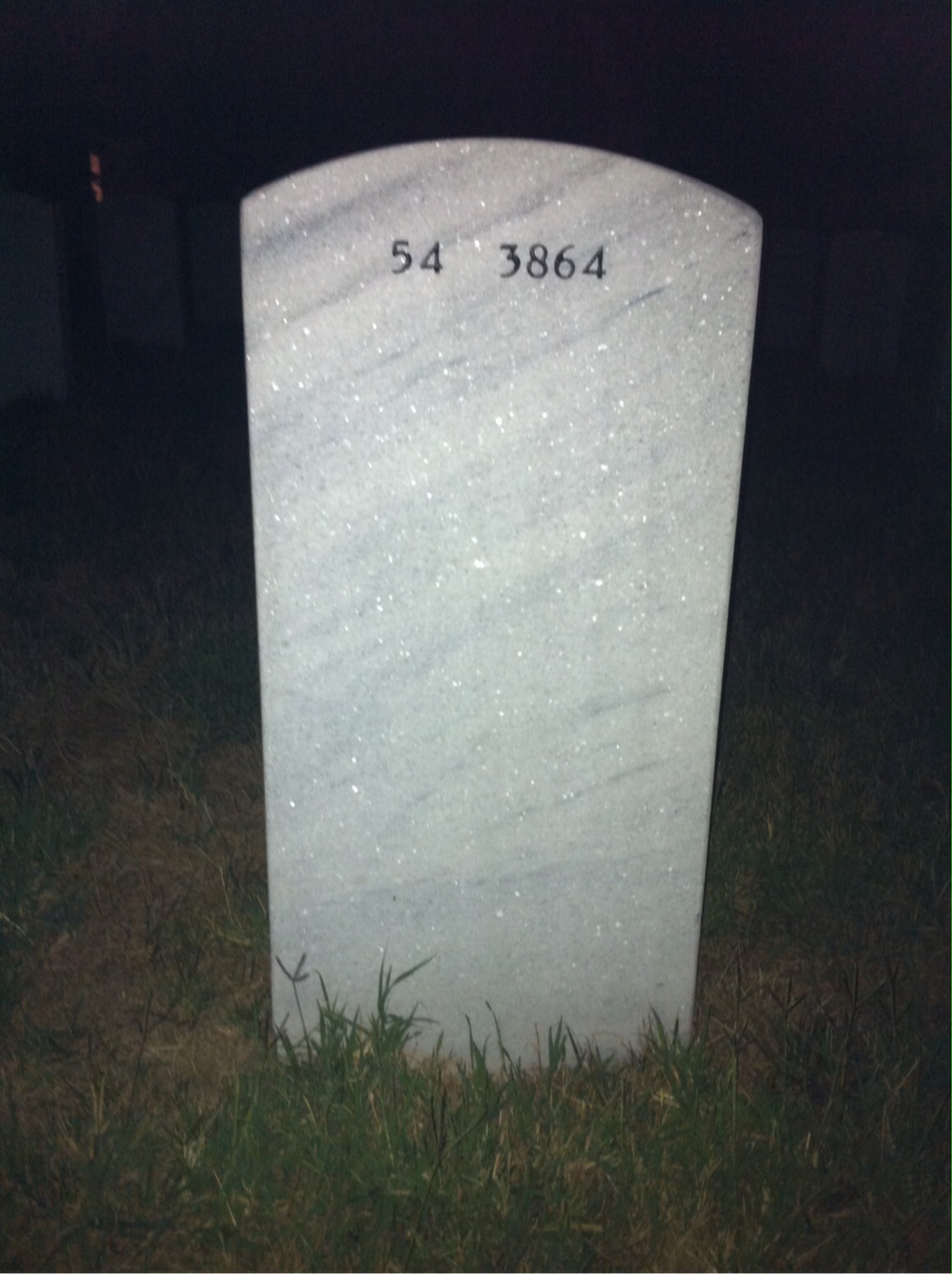 Back of headstone — James Patrick
