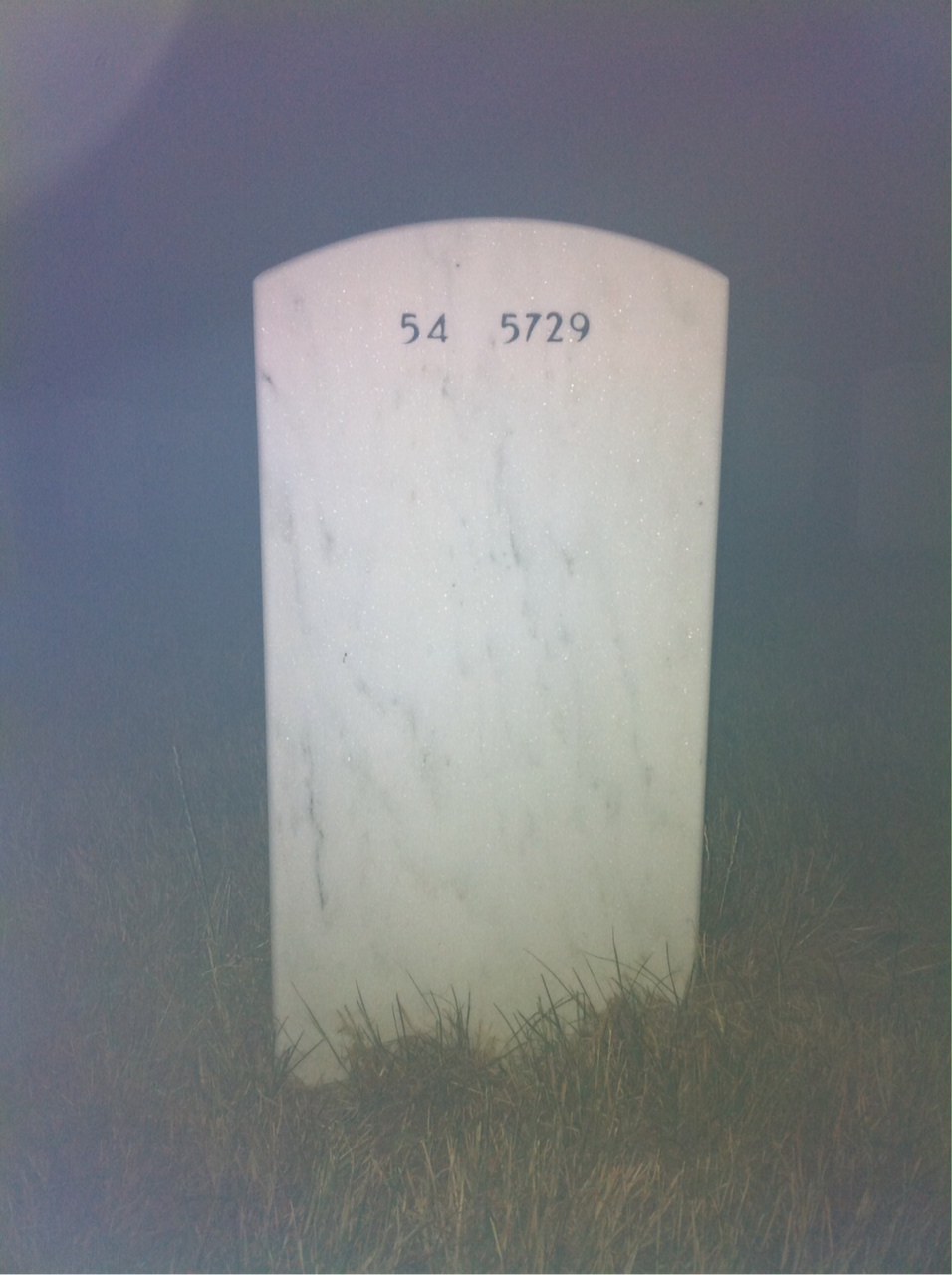 Back of headstone — Ronald Bliss