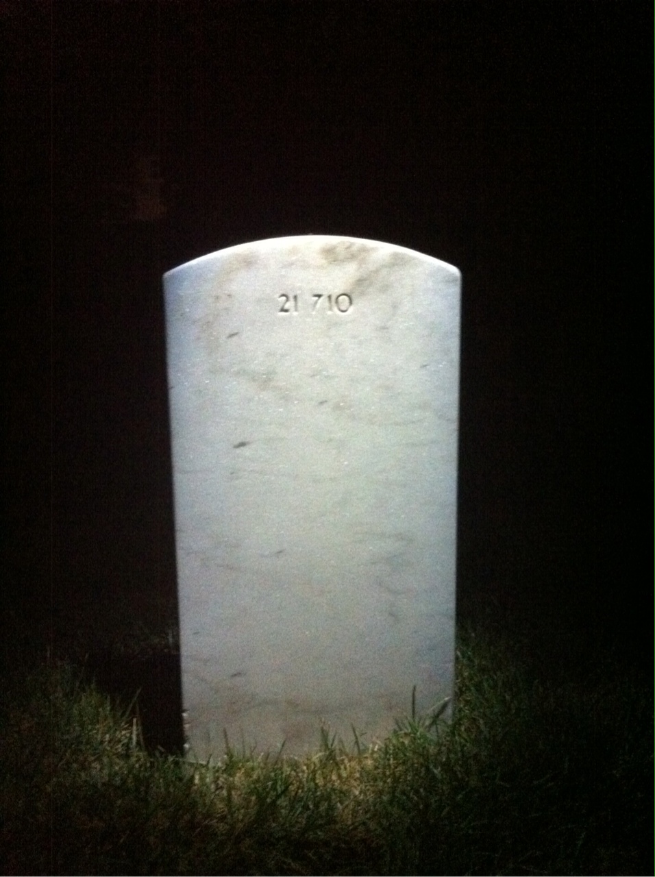 Back of headstone — Barbara Baggs