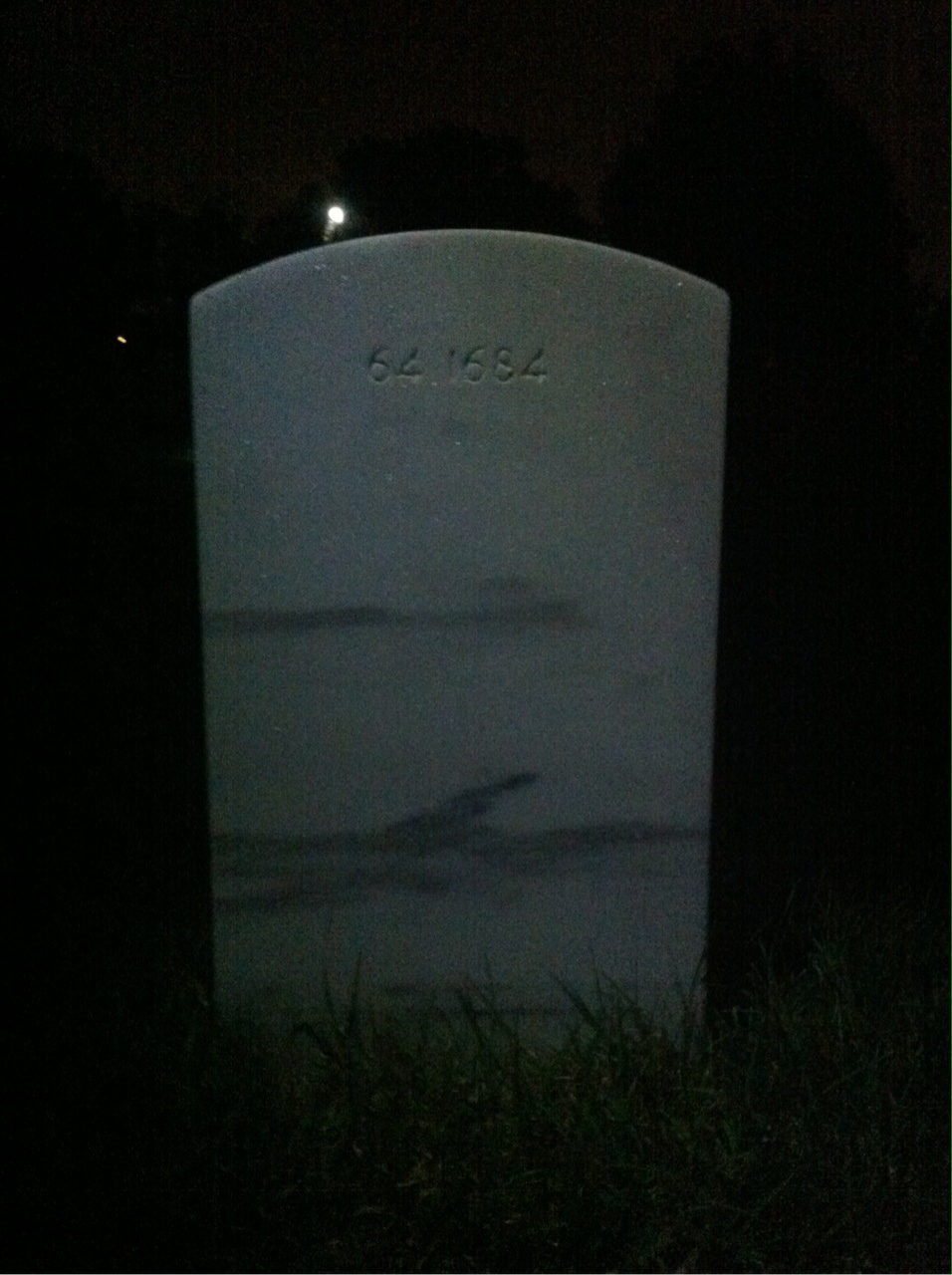 Back of headstone — Luciano Montanaro