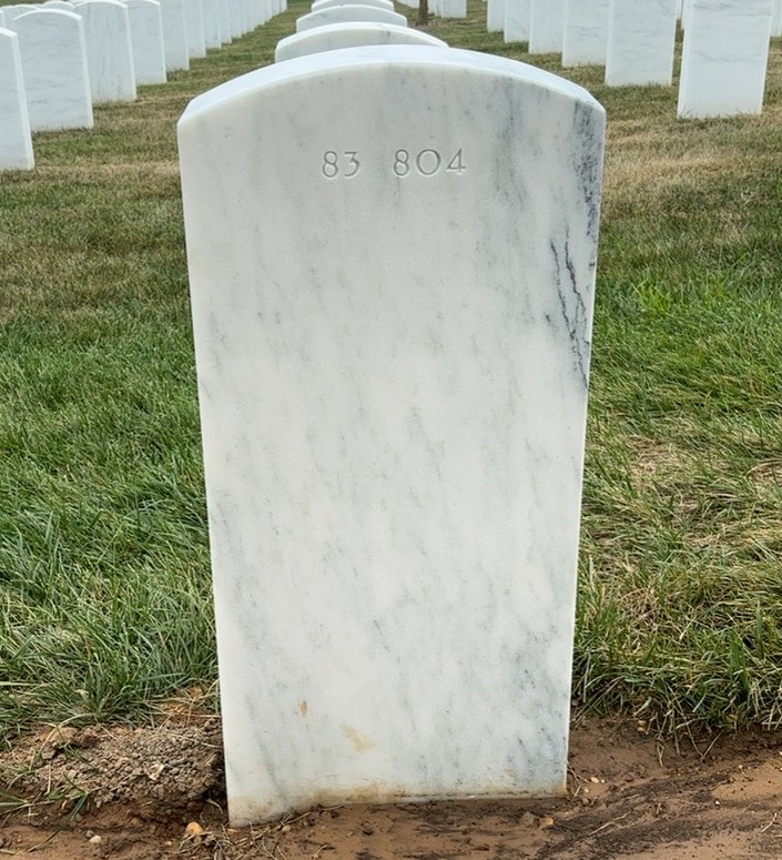 Back of headstone — Mark Beerthuis