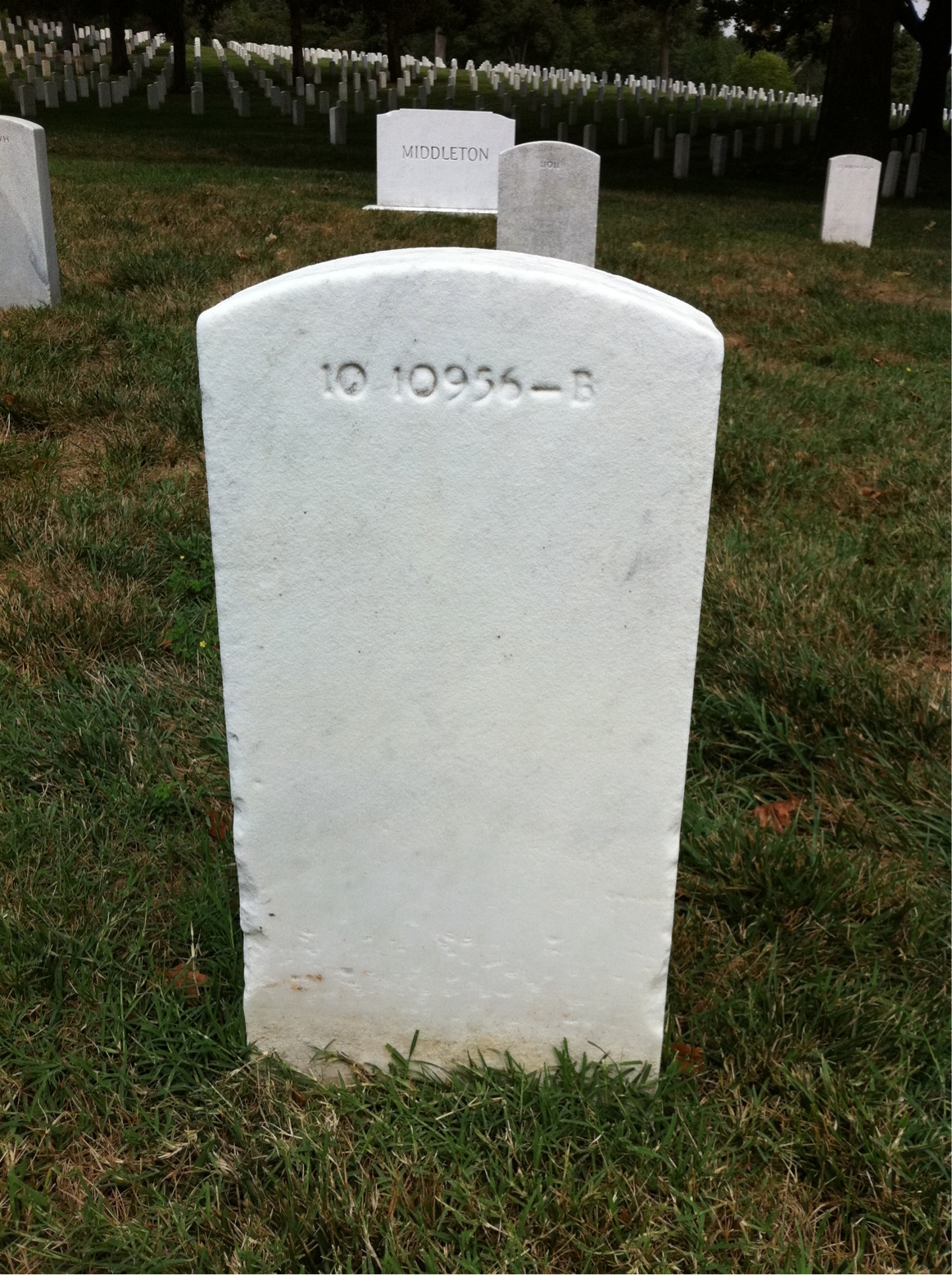 Back of headstone — Simon Albert