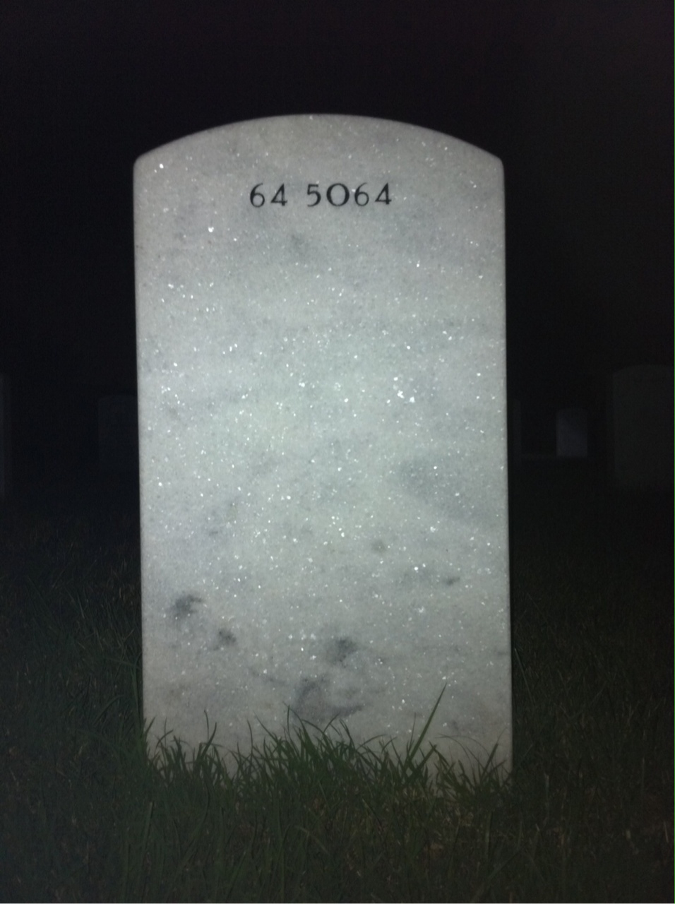 Back of headstone — Cesar Ballester