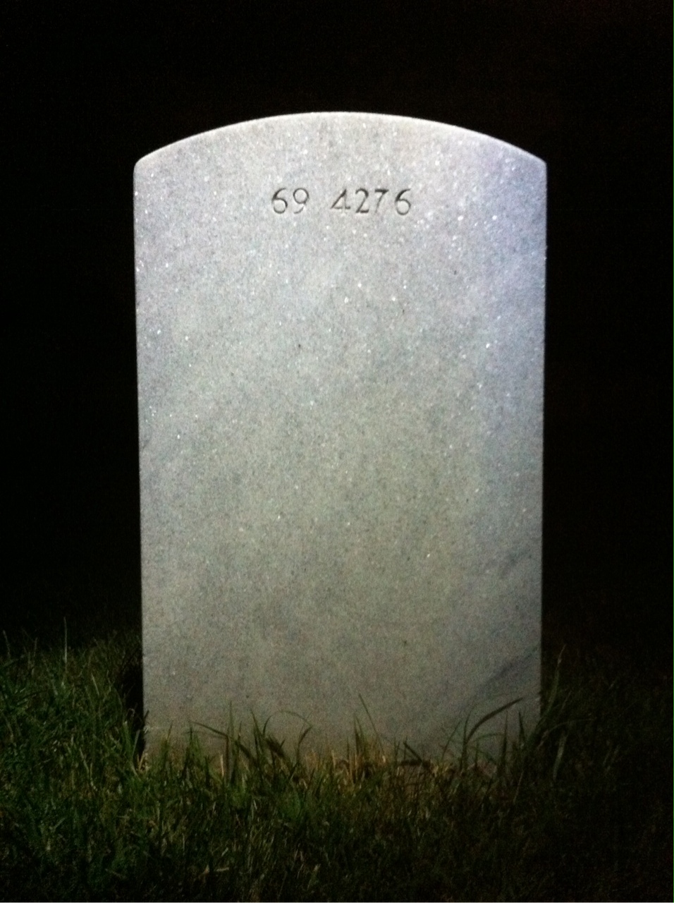 Back of headstone — Ada Brackbill