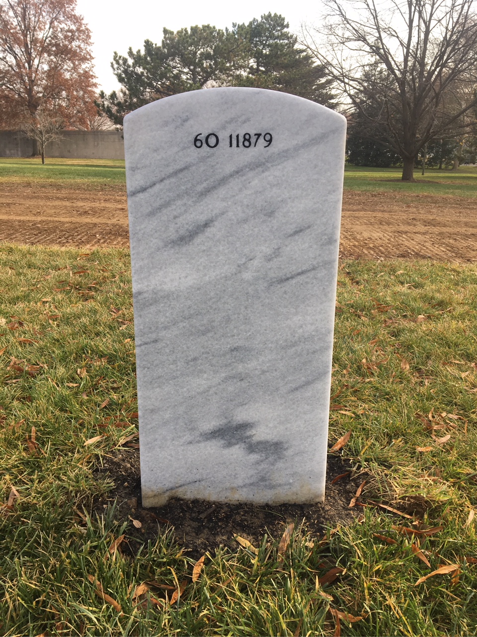 Back of headstone — Kevin Bushell