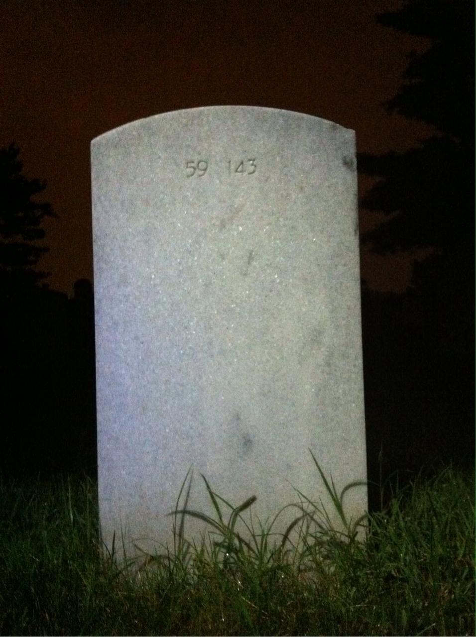 Back of headstone — Jessie Cummins
