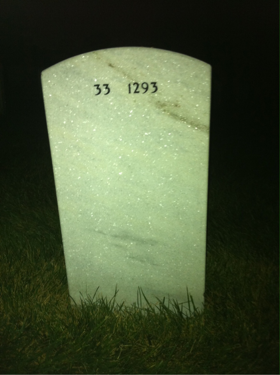 Back of headstone — Richard Arelt