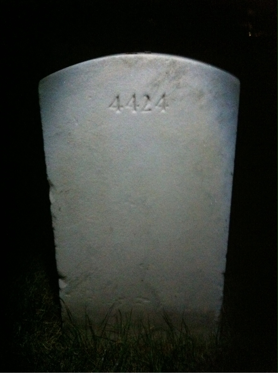 Back of headstone — Wayne Crislip