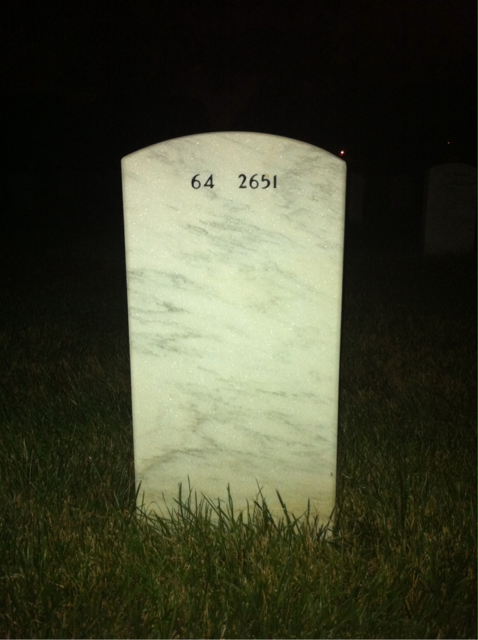Back of headstone — Joseph Fenelon