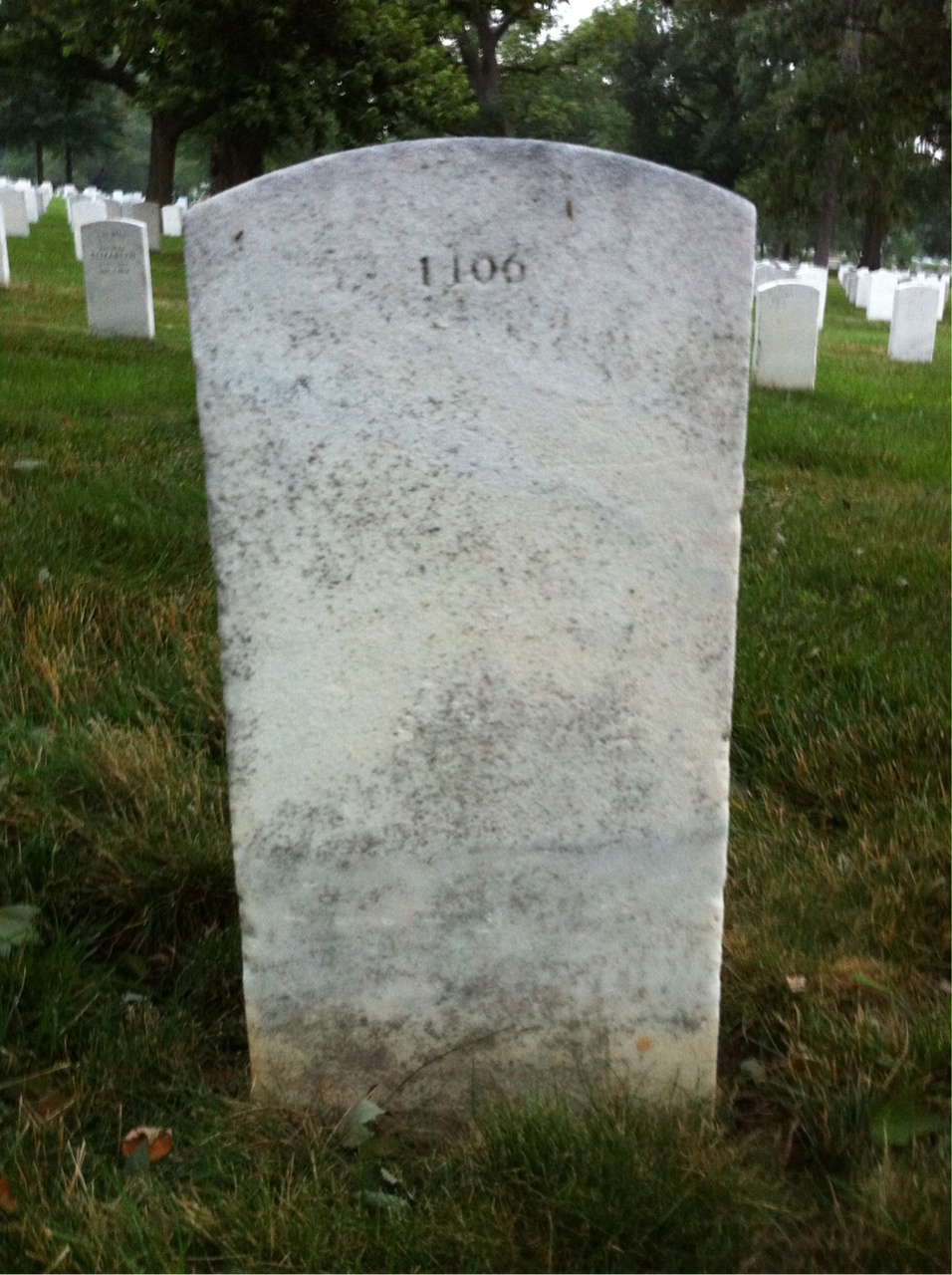 Back of headstone — Thomas Bailey