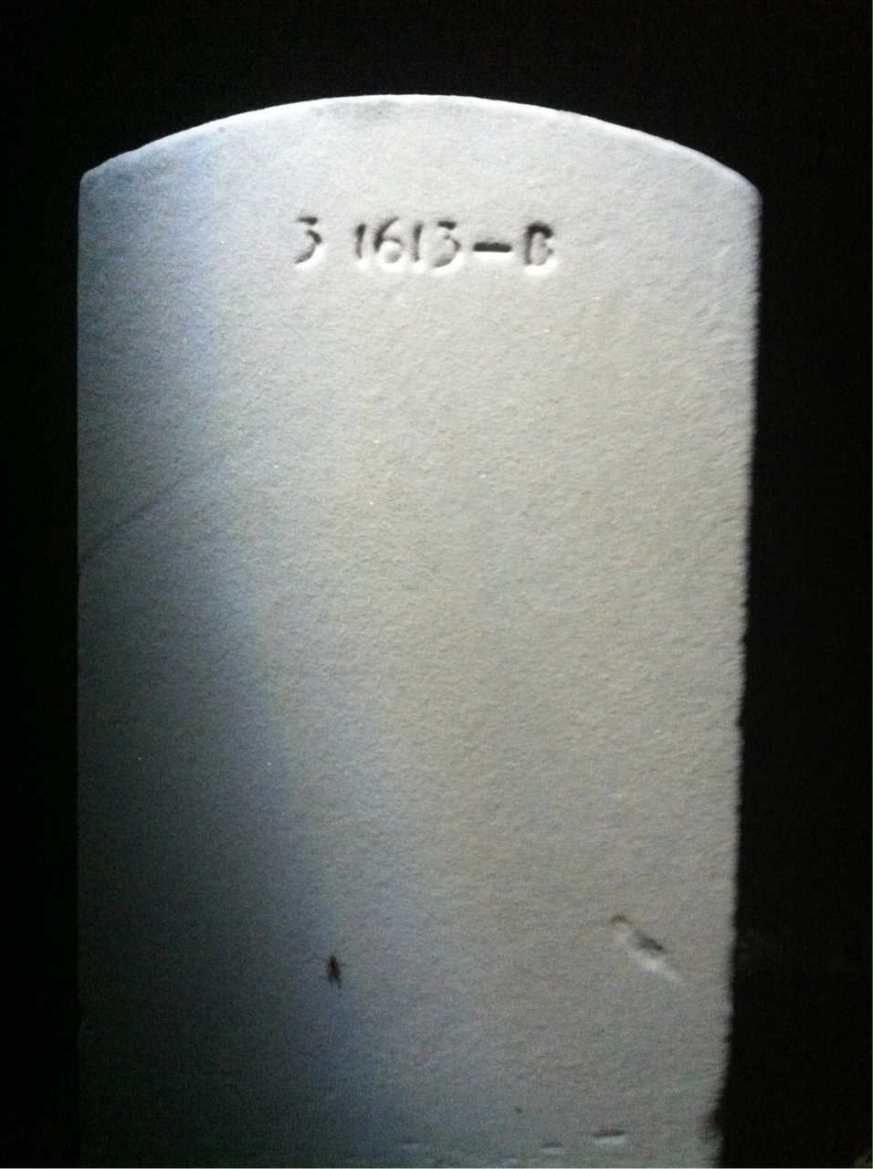 Back of headstone — William C Mccormick