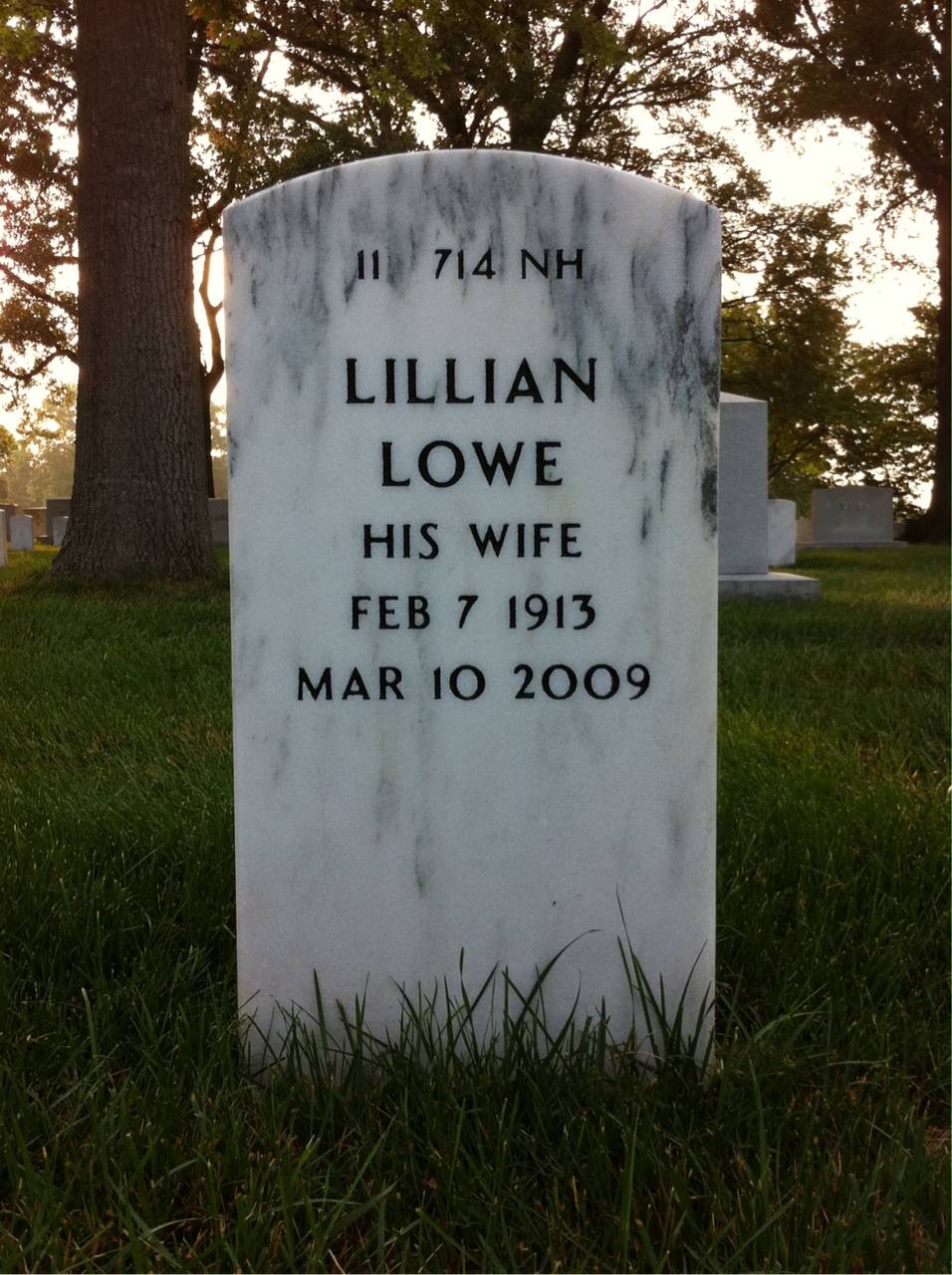 Back of headstone — Douglas Cairns
