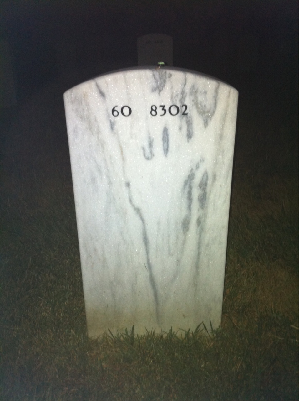 Back of headstone — Steven Reynolds