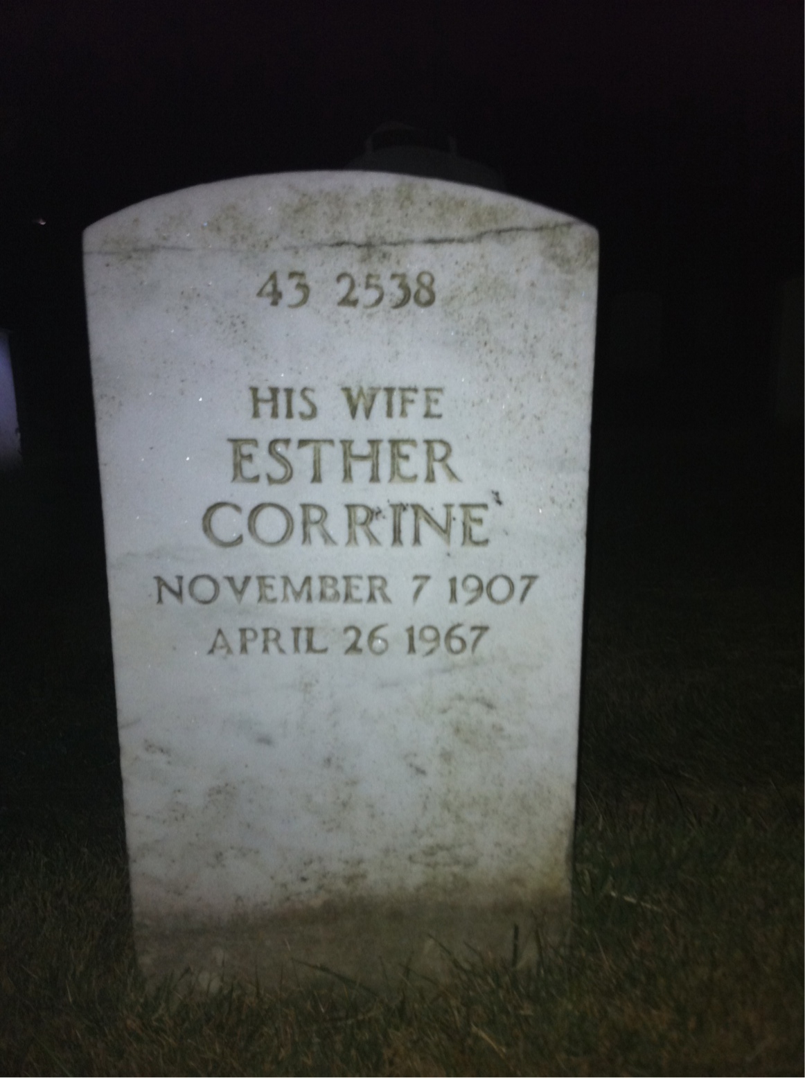 Back of headstone — Jeremiah Breen
