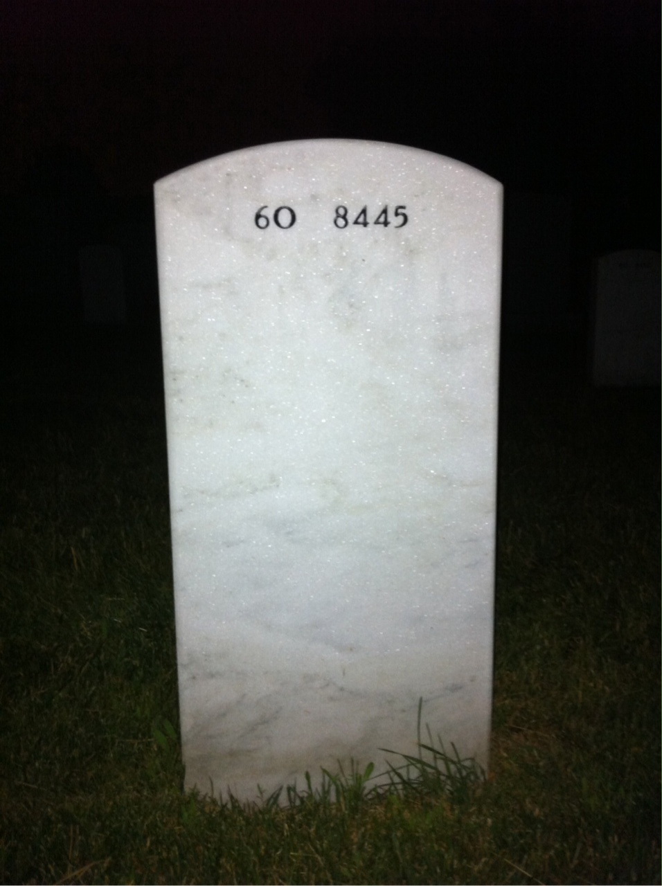 Back of headstone — Darrell Lewis