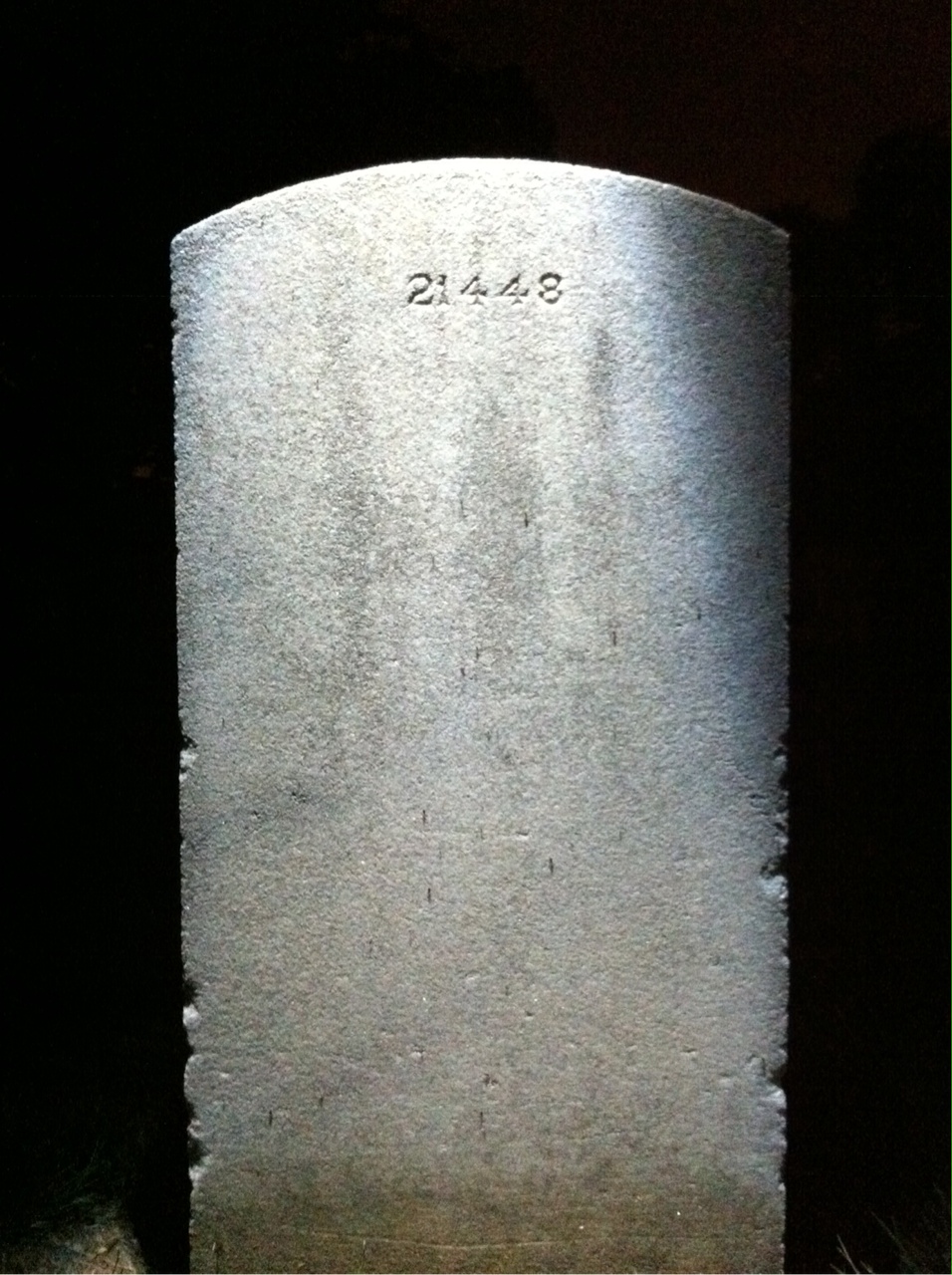 Back of headstone — Jack Moore