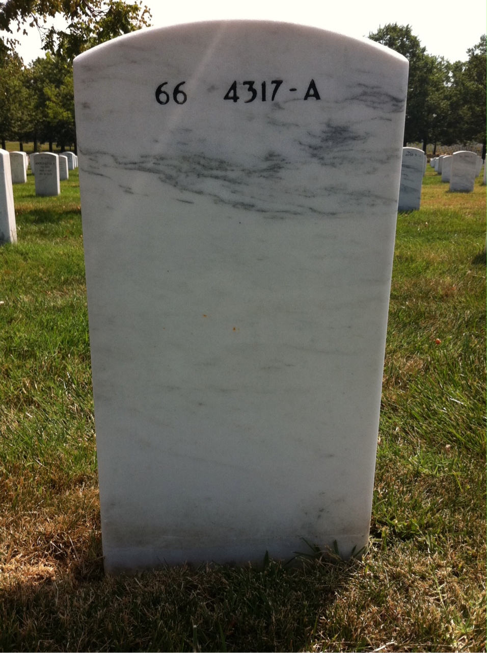 Back of headstone — Joseph Pond