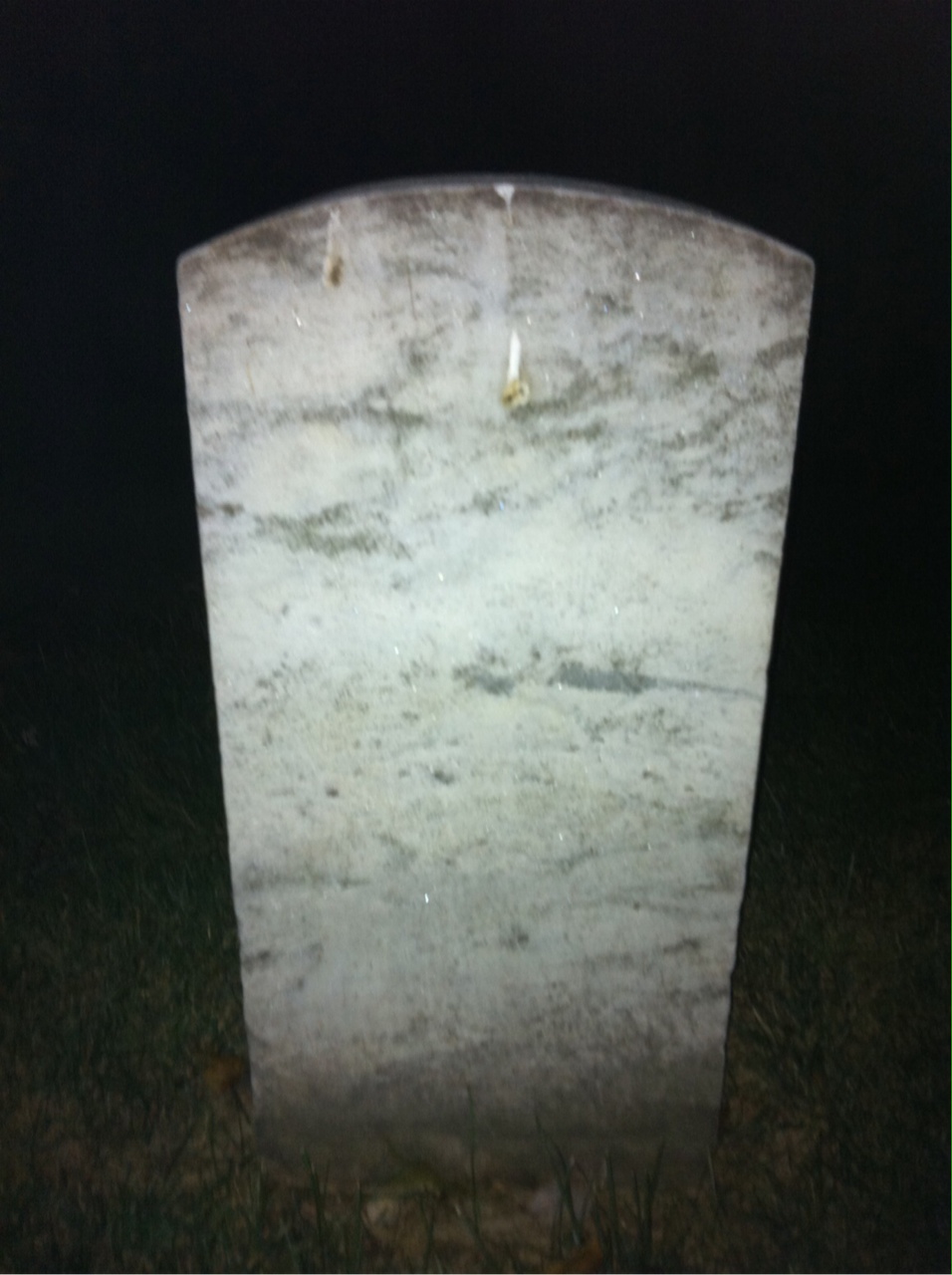 Back of headstone — John Moore